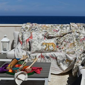 Hiser Tovaglia Antimacchia Rettangolare - Impermeabile E Antipolvere - Poliestere Stampa Farfalla Blu - 140x260 Cm - Per Interno/esterno