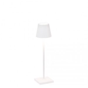 lampada da tavolo poldina pro micro bianco